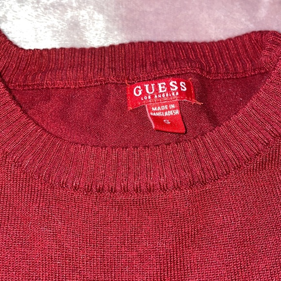 Burgundy Guess Sweater - Picture 2 of 3